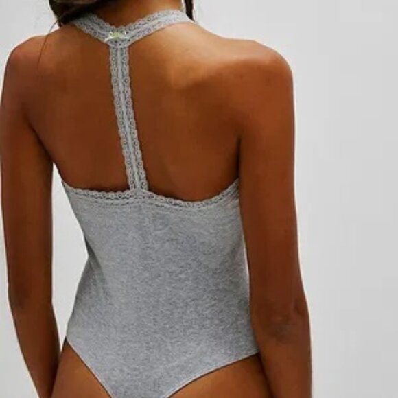NWOT Free People Evie Rosette Bodysuit - Picture 2 of 7